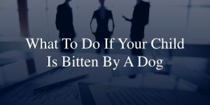 What To Do If Your Child Is Bitten By A Dog